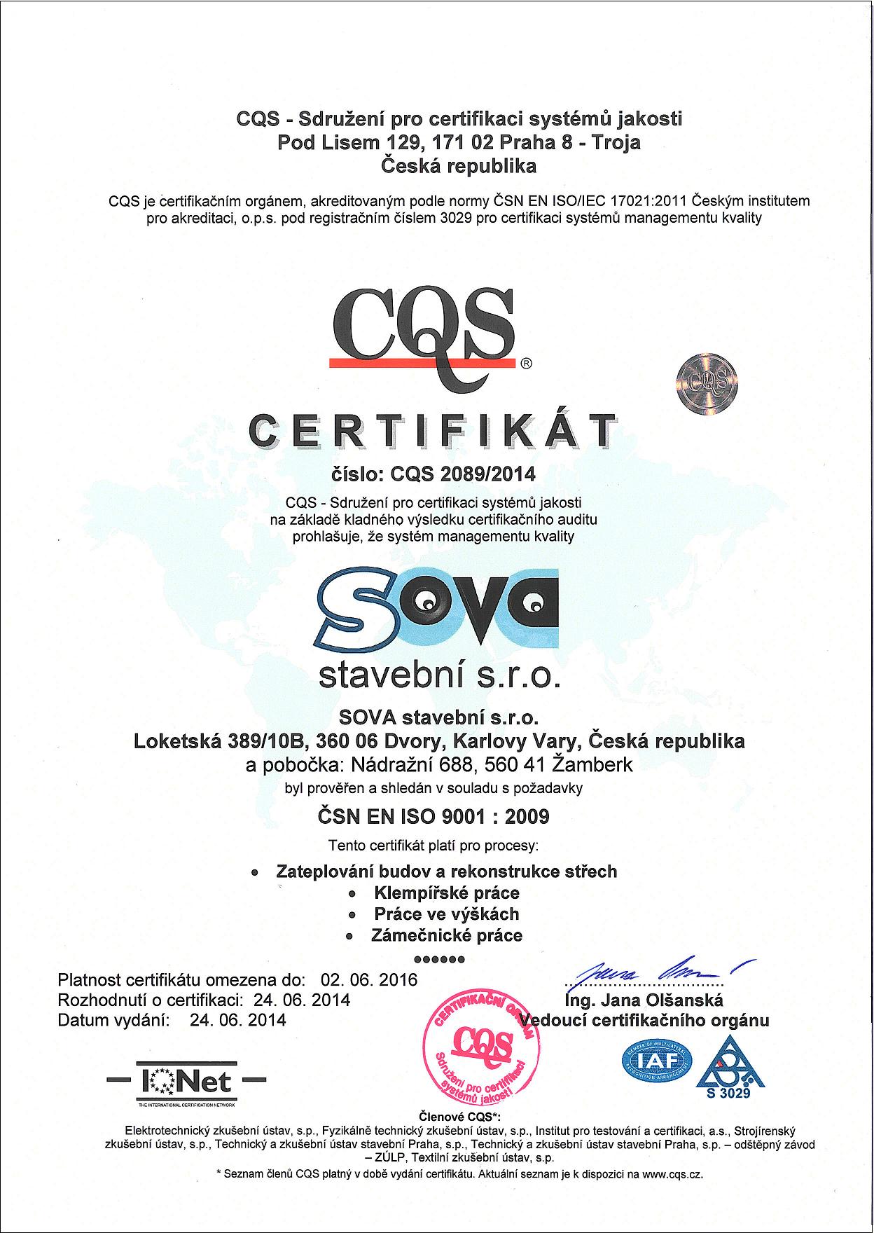 ISO 9001 a 14001