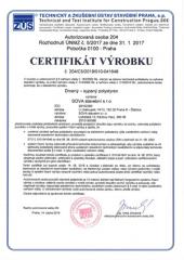 Obrzek - Certifikát Drcený - sypaný polystyren